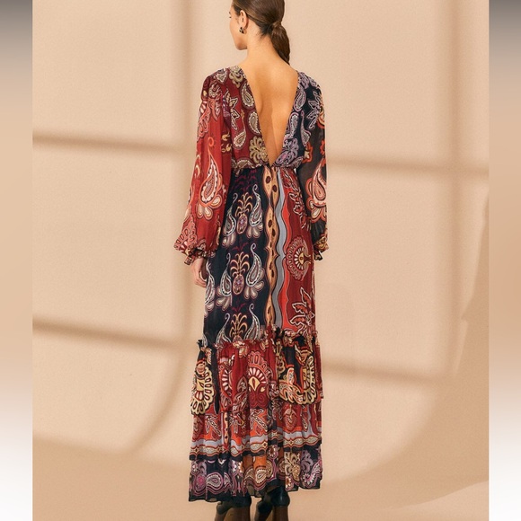 NWT - Black Sweet Mermaids V Neck Maxi Dress - Picture 5 of 8